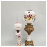2 figural lamps including porcelain (some damages)