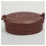 Antique Norwegian chip carved Tine box with