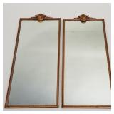 2 vintage French style giltwood mirrors (1