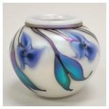 Charles Lotton signed & dated 2005 art glass vase