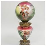 Hand painted Gone With the Wind lamp with ball