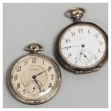 2 Waltham pocket watches incl one sterling