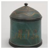 1869 Scandinavian paint decorated covered wood