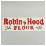 Robin Hood Flour embossed advertising sign-