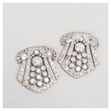 Approx 10.0 tcw natural diamonds & platinum Deco