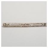 14k gold filigree bar pin: 4.4 grams, 2 1/2'L