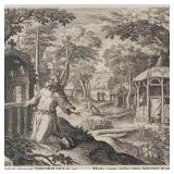 Sadeler 17th century engraving- St. Theobaldus--