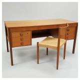Domino Mobler- Denmark teak 6-drawer desk &