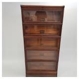 Antique Globe Wernicke quarter sawn oak 5-high