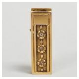 14k gold clip s/w diamonds- 4g, 1'