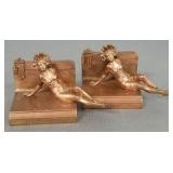 Pr vintage figural pin-up bookends- 4' x 6'