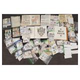 Lg collection foreign stamps in 9 albums, loose,