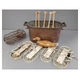 Gp incl copper boiler, small paddles, metal trap,