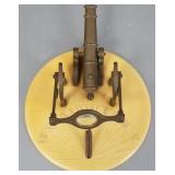 Brass cannon sundial- 9 1/2'D