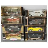 8- 1:18 scale Maisto die cast cars- MIB incl