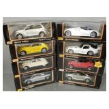 8- 1:18 scale Maisto die cast cars- MIB incl VW
