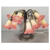 Antique style 15 light lily lamp- 16 1/2'H 26' dia