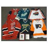 Gp NHL items incl jerseys, MN Wild, signed photos,