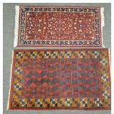 2 handmade oriental rugs- 3' x 5' larger