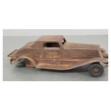 Antique 15'L pressed steel Fire Chief car (as is-