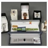 7 ladies designer style watches incl Peugout