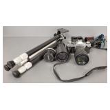 Canon 35mm camera w/ lenses, etc