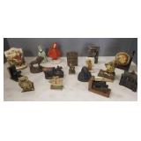 Group vintage, etc single bookends- 8 1/2' tallest