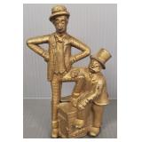 Vintage cast iron Mutt & Jeff still bank- 5 1/4'H