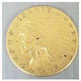 U.S. gold $ 2 1/2- 1913 Indian coin