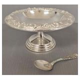 2 pcs. S. Kirk & Son sterling silver: footed