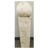 Modern design fiberglass 2-piece sphere fountain-