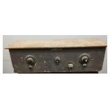 Antique Acmeflex kit radio w/ litho advertising-