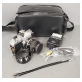 Vintage Nikkormat 35mm camera w/ lens &