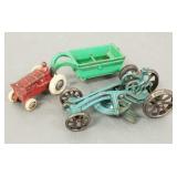 2 antique cast iron tractors: Kenton road grader &