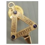 10K gold fraternity pin- 3.1g; 1 1/8"
