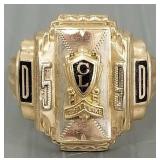 Vintage 10K gold class ring- 8.5g; size 8 3/4-