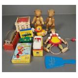 Gp vintage, etc. toys incl cast iron bank, Dinky