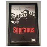 Sopranos cast signed HBO print w/ COA- 38 3/4"H,