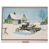 Lg. John Hale signed Pepsi Cola truck print w/