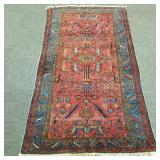 Antique handmade oriental rug approx 6