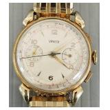 Venus chronograph watch w/ gold filled case