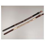 2 hitched horse hair belts- size 38- unused- Wild