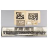 Gp antique photos incl 1898 military yard long of