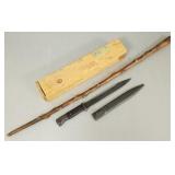 German Mauser rifle bayonet w/ sheath approx