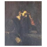 Fang signed Old Master style oil painting on