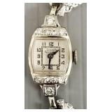 Girard Perregaux 14K white gold ladies watch set