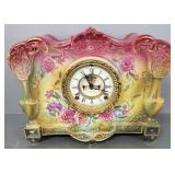 Antique Ansonia clock in Royal Bonn case "La Roca"