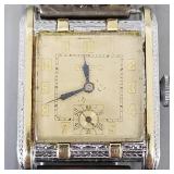 Vintage Bulova tank watch with Black Hills gold &