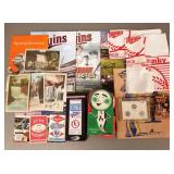 Group Twins, etc ephemera & coins incl autographed