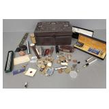 Gp incl 18K nib fountain pen, pocket knives,